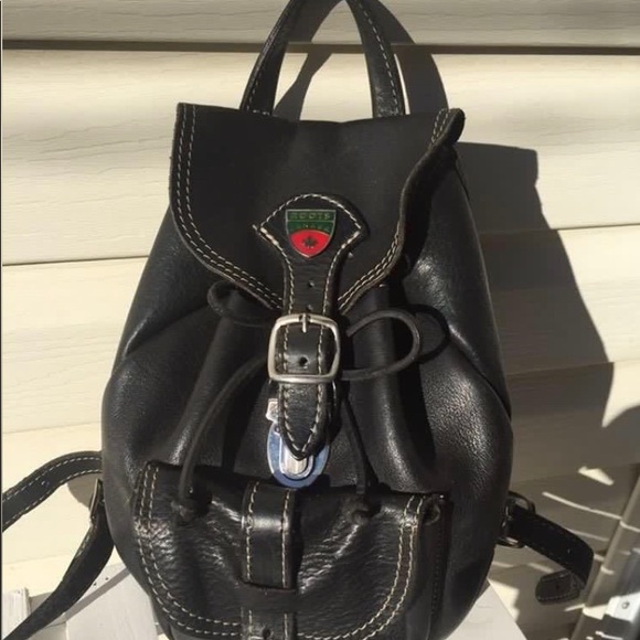 Roots Handbags - ROOTS Vintage Genuine Leather Mini Backpack